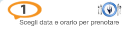Scegli la data e l' orario per la prenotazione di Ristorante 