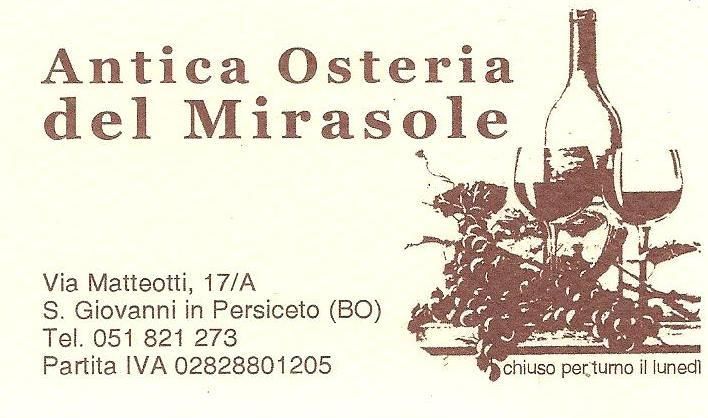 Dettagli Trattoria Antica Osteria del Mirasole