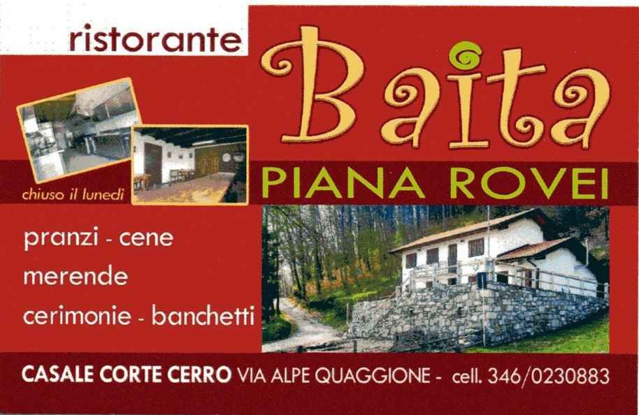 Dettagli Ristorante Baita Uoei