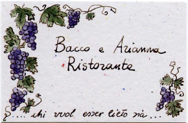 Dettagli Ristorante Bacco e Arianna