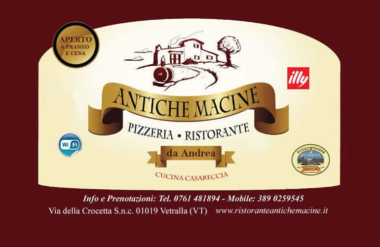 Dettagli Ristorante Pizzeria Antiche Macine da Andrea