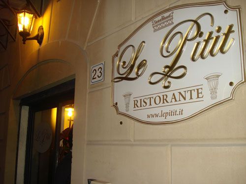 Dettagli Ristorante Le Pitit