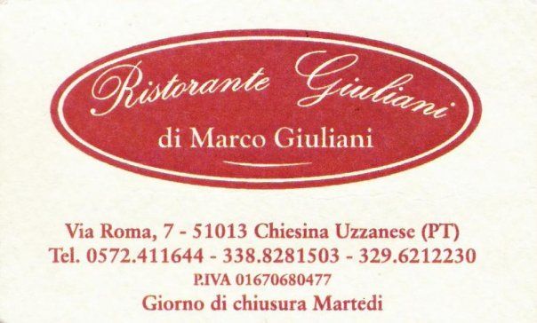 Dettagli Ristorante Giuliani